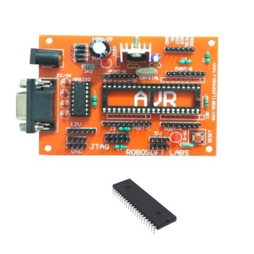 AVR (ATMEGA 16 / ATMEGA32) DEVELOPMENT BOARD With MAX232 and ATMEGA32 IC's