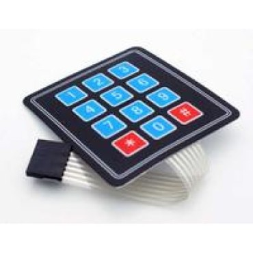 Membrane Type Keypad - 12 Key - 4x3 Matrix