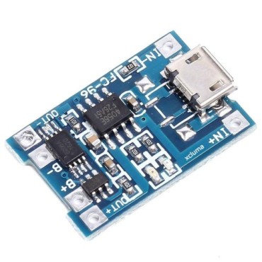 Microusb +5V 18650 Lithium Battery 1A Charging Module with TP4056 Protection A