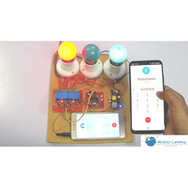 Mobile Controlled Home Automation Without Microcontroller ( On / Off  3 Lights / Fans with Mobile ) ( DTMF Based ) (FULLY ASSEMBLED)
