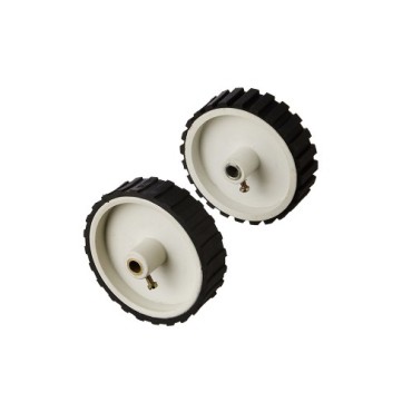 White Tyre / Wheel 7x2 inch for Robotics , DIY, Dc Gear Motor, Robowar [ 2 Pieces ]